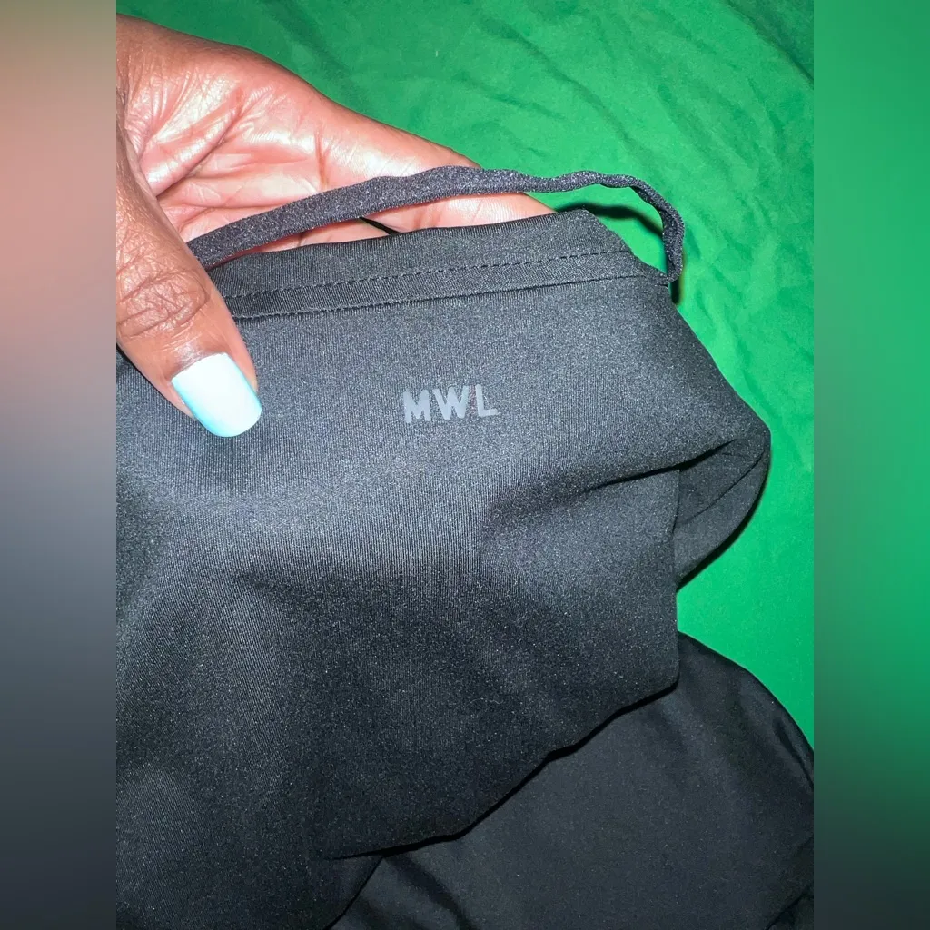 Madewell Flex Fitness Black Mini Halter Active Dress size XXS Shorts Underneath - Image 9