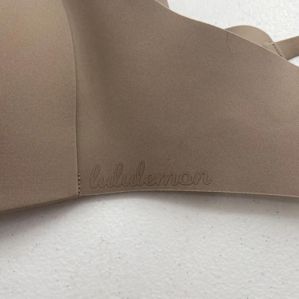Lululemon Size 32C Bra Take Shape Molded Wireless Uplift Shape Soft Sand Beige - Image 7
