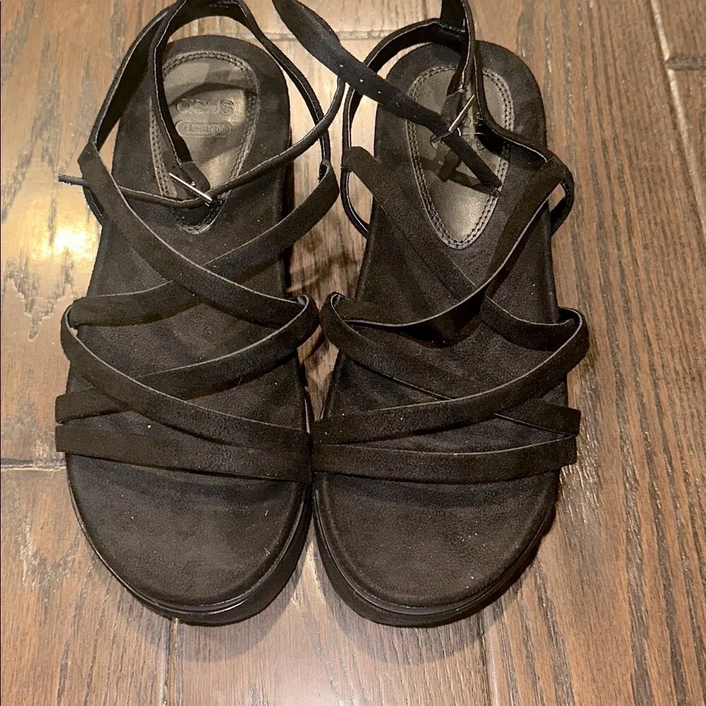 ASOS Black Strappy Sandals size 6 - Image 2