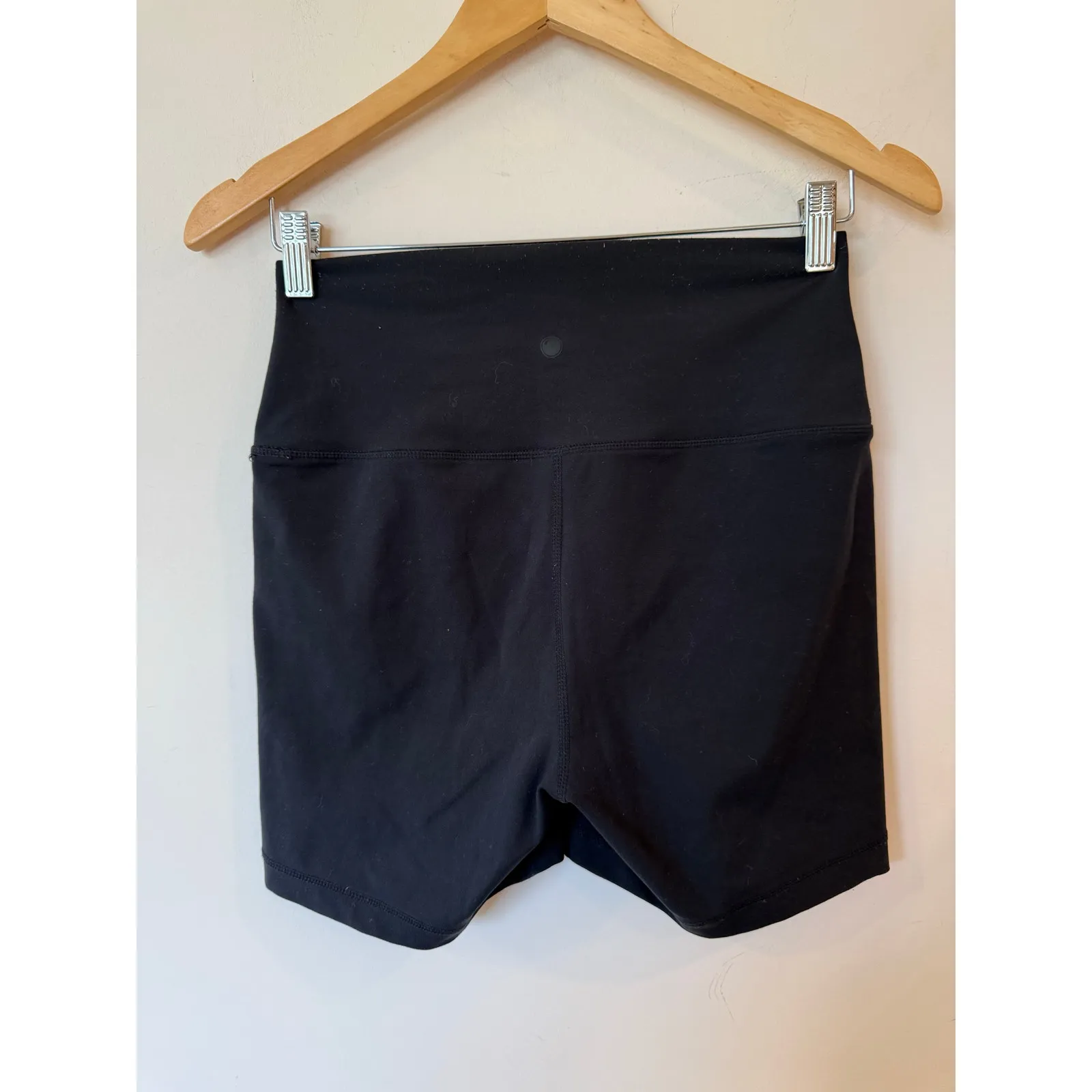 Yogalicious Lux Everyday 5” Shorts Womens Medium Black Stretch Gym High Waisted - Image 2