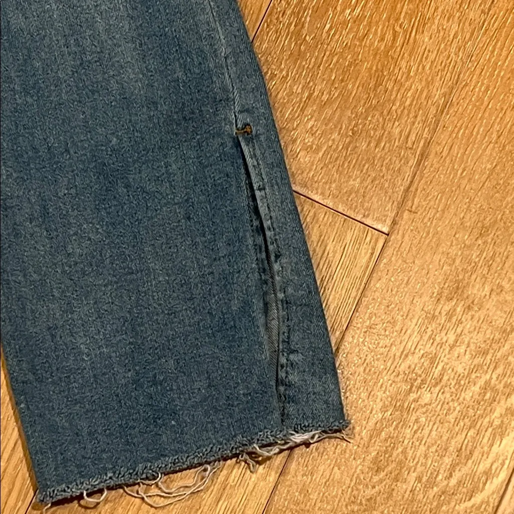 Risen Stylish‎ Blue Straight Leg with ankle slit Women's Jeans 28 - Image 2