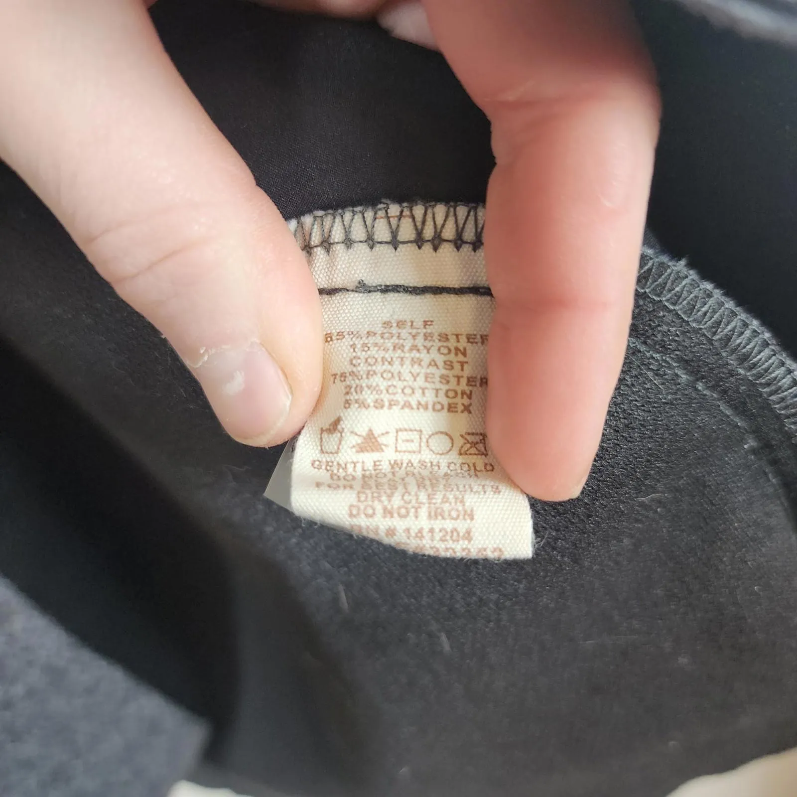 Hem & Thread  Grey Mixed Media Shacket Womens Medium Button Front Oversize Jacket - Image 5