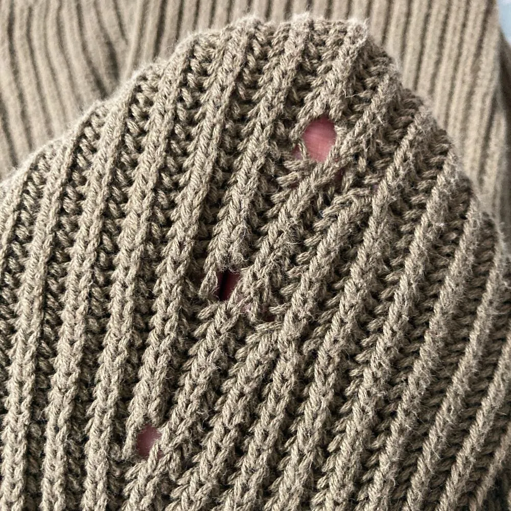 Object Cool Creative Conscious Green Knit Crew Neck Long Sleeve Pullover Sweater Size XL - Image 8