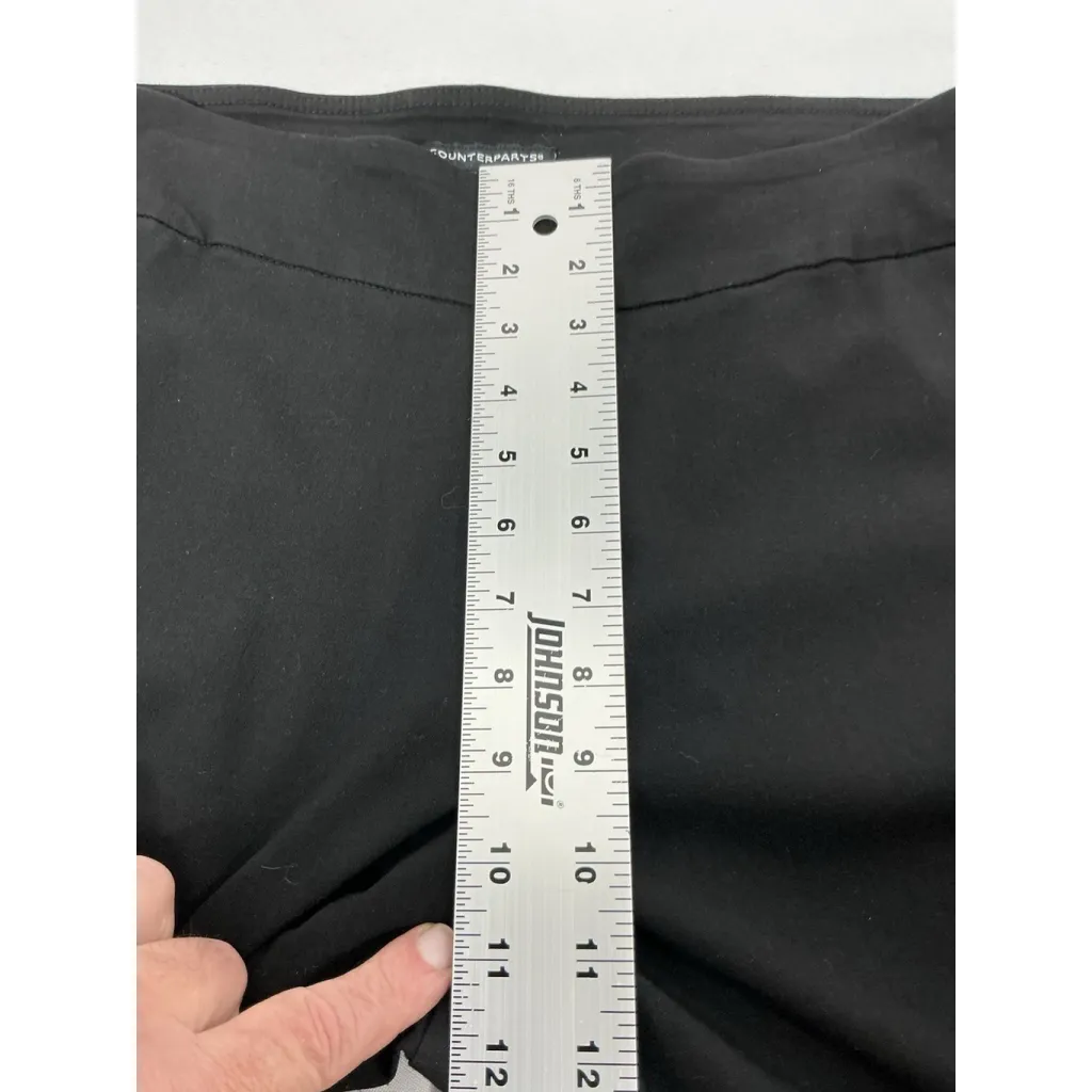 Womans Excellent Condition Counter Parts Pullon Capri Pants XL Black Accents - Image 7