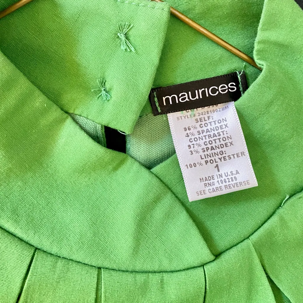 Adorable Maurices Black and Green Halter Dress! In amazing condition! 💚 🖤 - Image 3