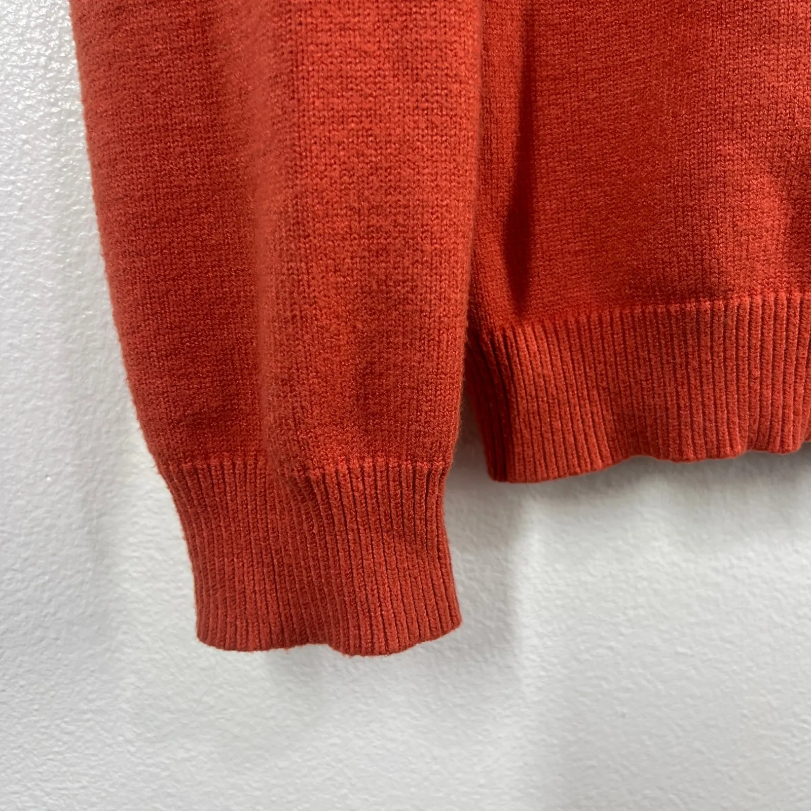 Kirundo Mock Neck Sweater Button Detail Pullover Knit Top Orange‎ XL Orange - Image 6