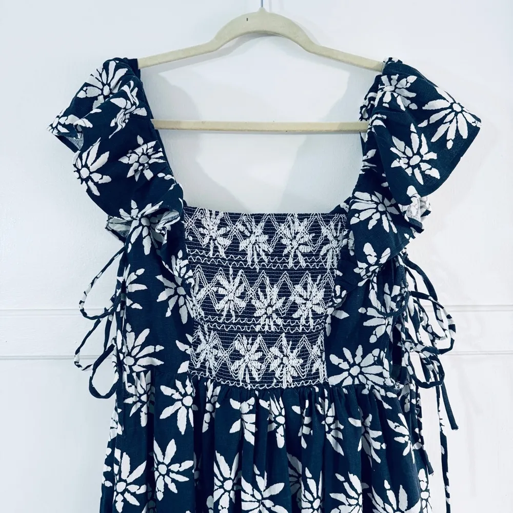 En Saison Catalina Floral Dress Blue Size L - Image 7