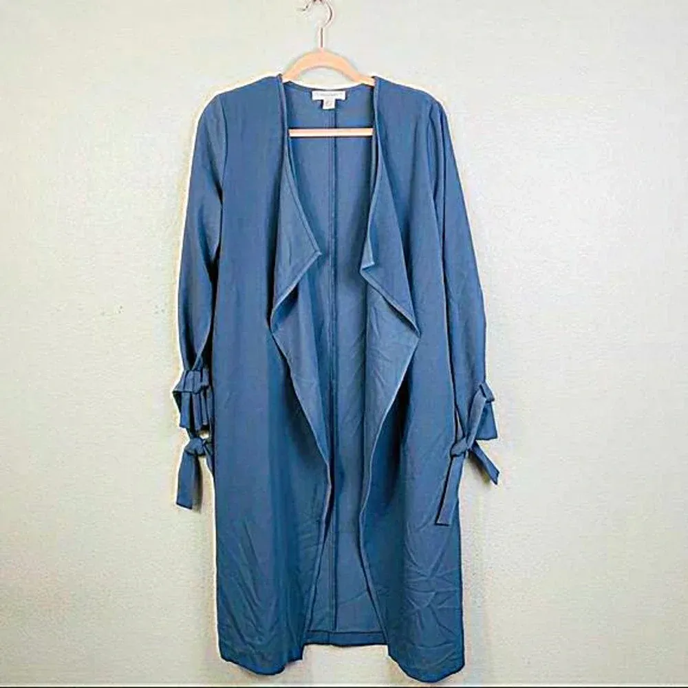 PRIMARK Blue Lightweight Waterfall Cardigan‎ Kimono Size 8 - Image 2