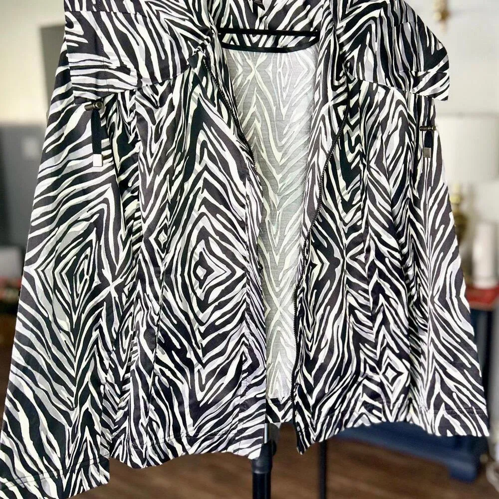 Dana Buchman Zebra Zip Up Jacket - Image 4
