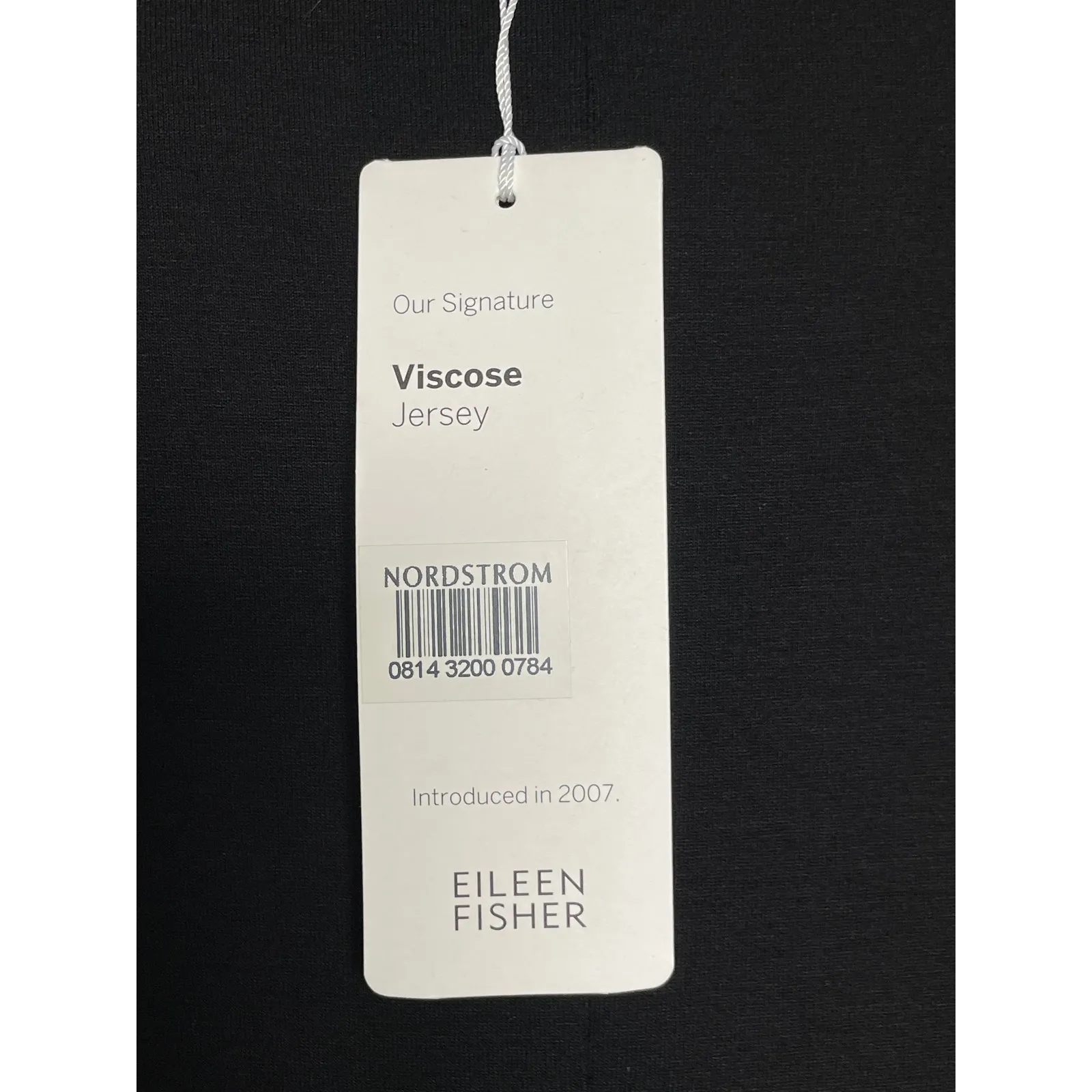 Eileen Fisher Black Viscose Jersey Short Sleeve T Shirt Dress - Image 6