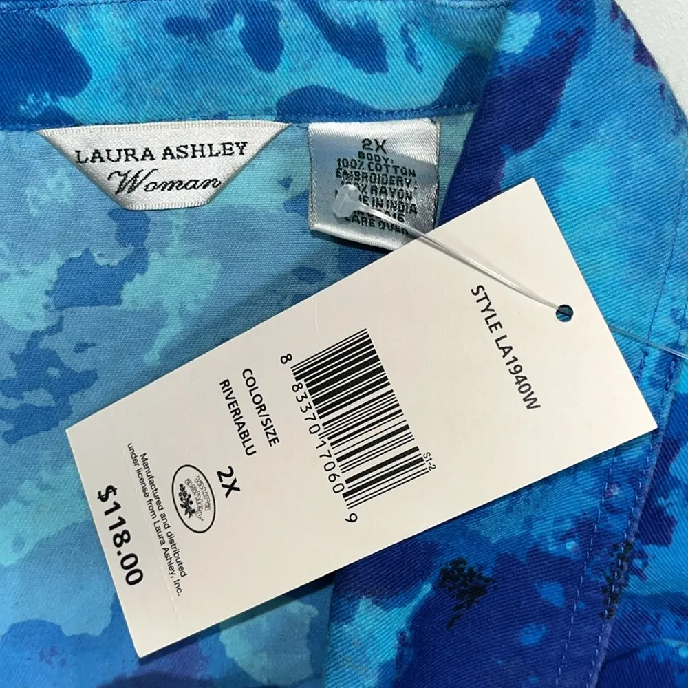 Laura Ashley Woman NWT Sz 2X Colorful Novelty Vacation Print - Embroidery Jacket - Image 5
