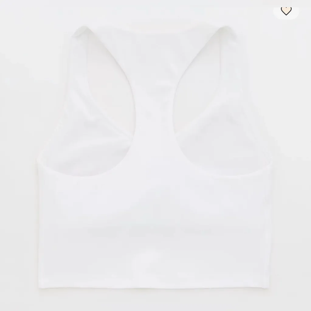 Aerie Offline Womens White Real Me Low Key Longline Sports Racerback Bra Sz Med - Image 6