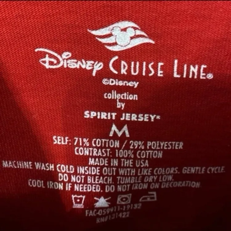 Disney parks cruise line sailor Minnie Mouse striped nautical spirit jersey M - Image 4