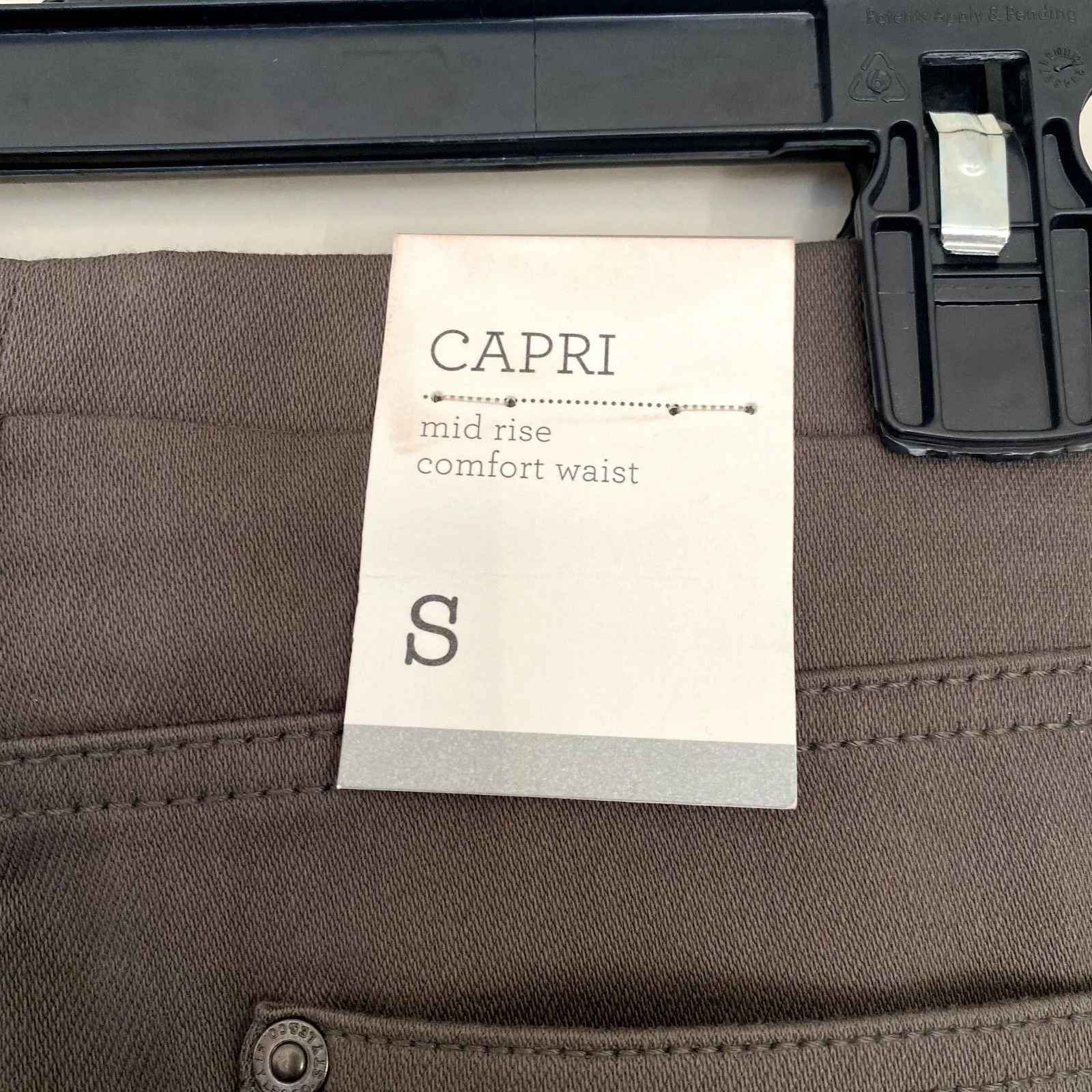 NWT Style & Co Twill Comfort Waist Pull On Capri Pants Olive Green Size‎ Small - Image 5