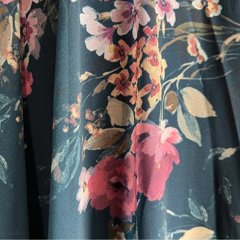 NWT Yumi Kim Woodstock Navy Blue Floral Maxi Dress - Image 13