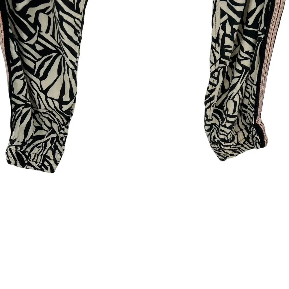 Maison Scotch Les Bons Vivants‎ Zip Front Palm Jogger Pants Size 1 US Small - Image 6