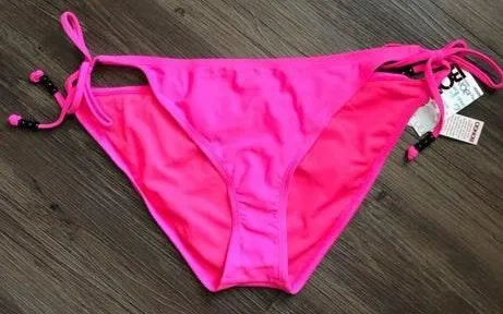 Bongo Pink Zebra Floral Triangle Bikini XL - Image 4