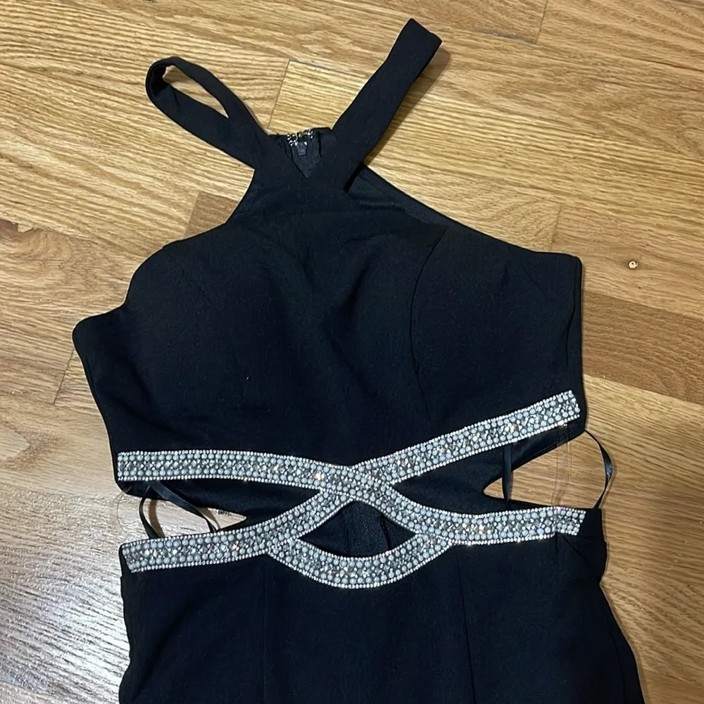 Speechless Black Halter Maxi Gown - Image 2