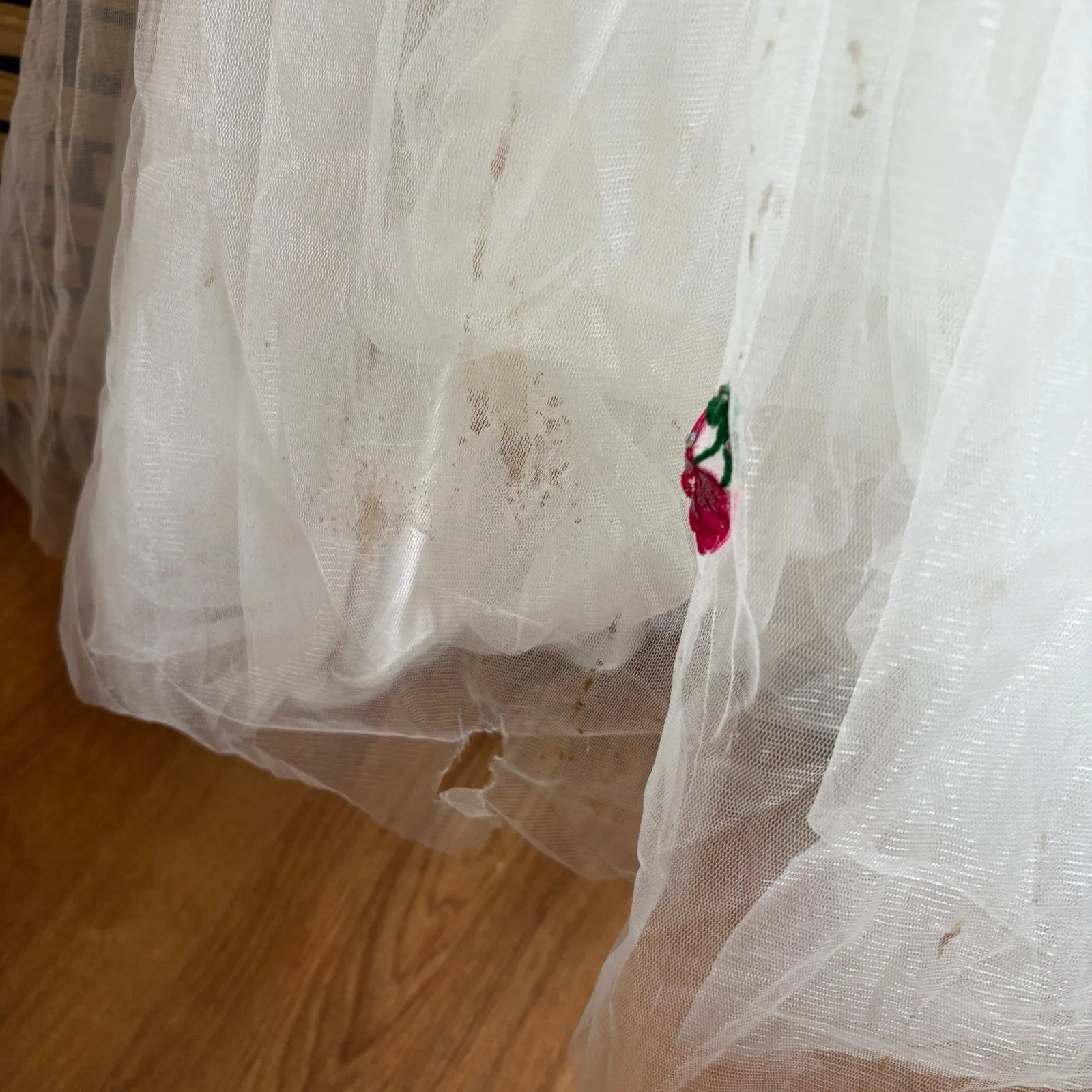 Camille La Vie White Floral Halter‎ Neck Formal Dress Size 0 - Image 5