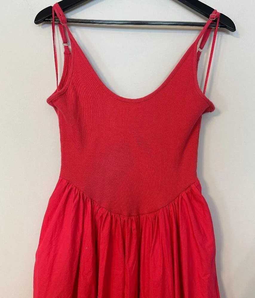 FREE PEOPLE Dylan Midi Dress in Pink Size X-Small - Image 5