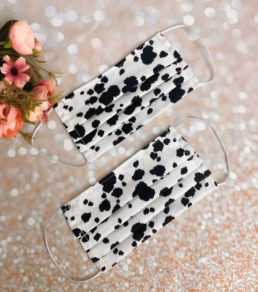 Dalmatian print/animal print reusable/washable face mask. Multiple - Image 3