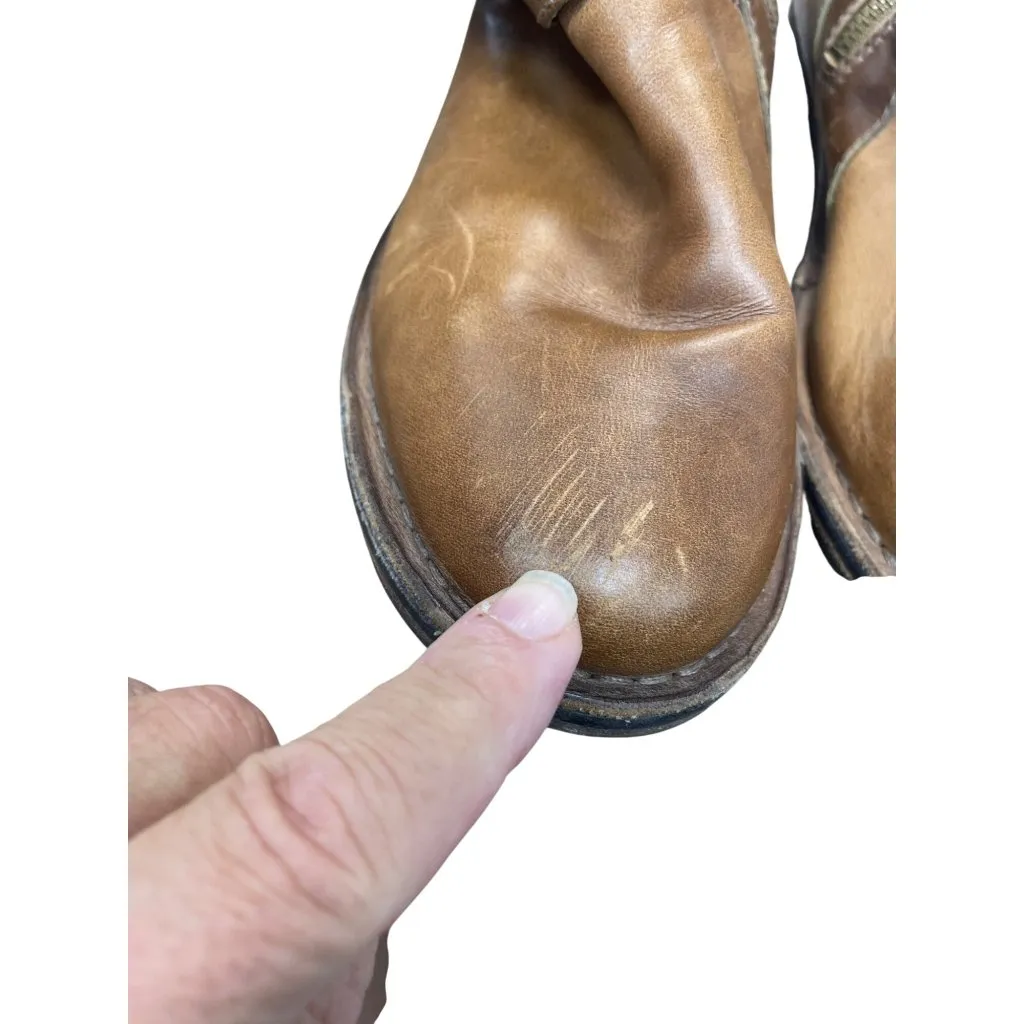 UGG Womans Brown Leather Moto Quilted Mid Calf Boots Sz 7.5 SKU 9475 - Image 16