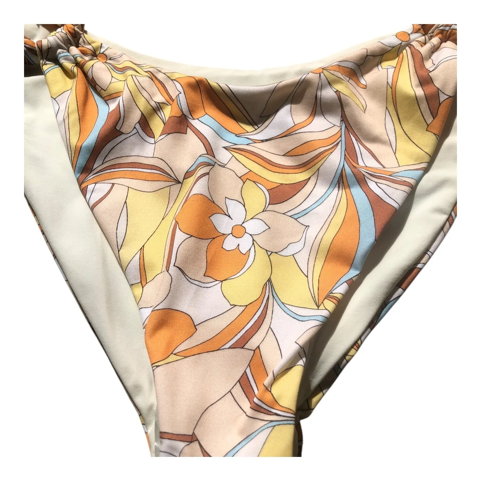 LSpace Eco Chic Bitsy Cut Bikini Bottom Jagger Floral Women's Size Large NWT - Image 7