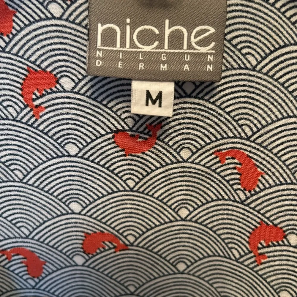 Niche Koi print swing top Black Size M - Image 2