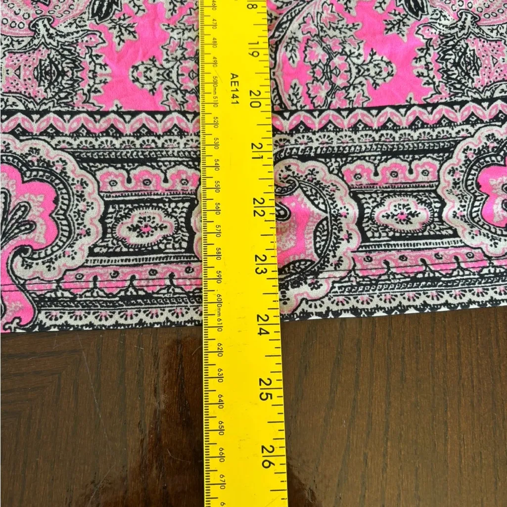 Calvin Klein Pink and Black Paisley Tank Top - Image 6