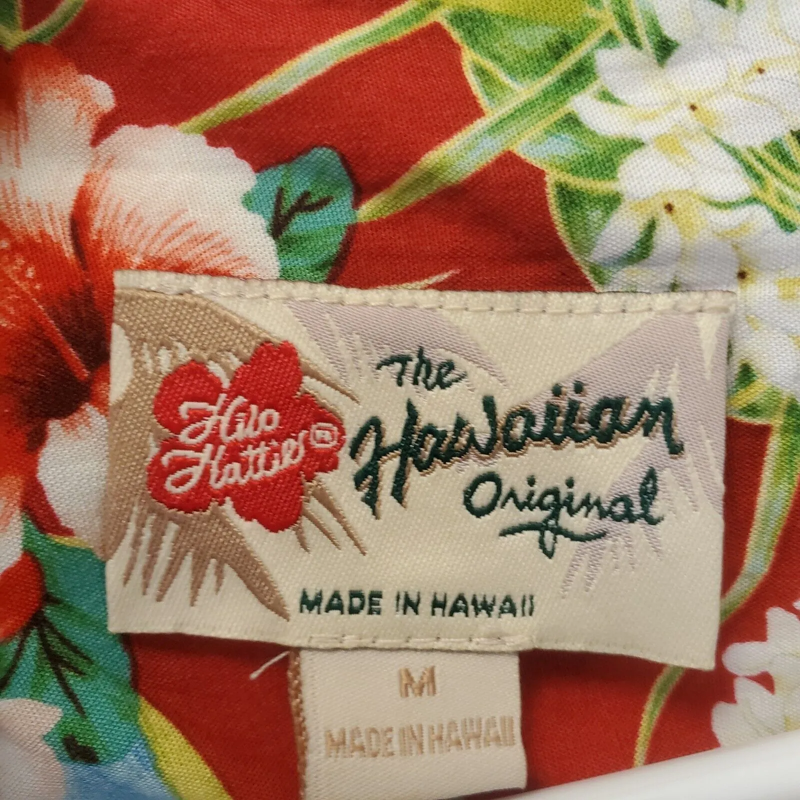 Hilo Hattie‎ Dress Women Medium Red Beach Hawaiian Floral Dress Fitted Hawaii - Image 3