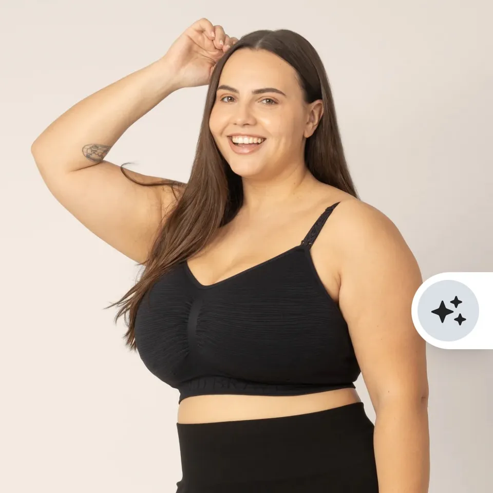 NWT Kindred Bravely Sublime hands free Nursing/Pumping Bra Size L Busty Black Size L - Image 4