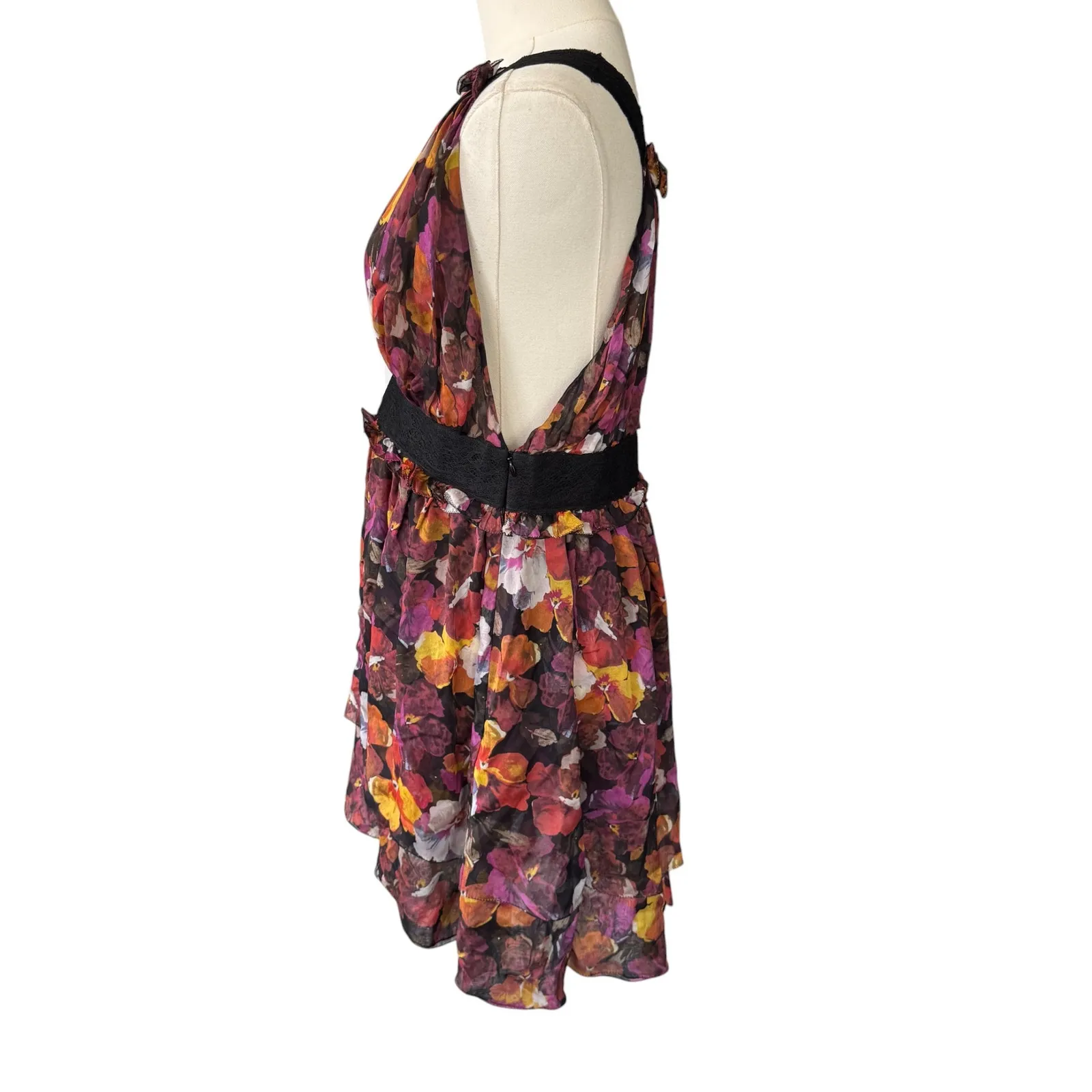 Dolce & Gabbana Silk Floral Mini Dress Multicolor Size IT 44 US 8 - Image 2