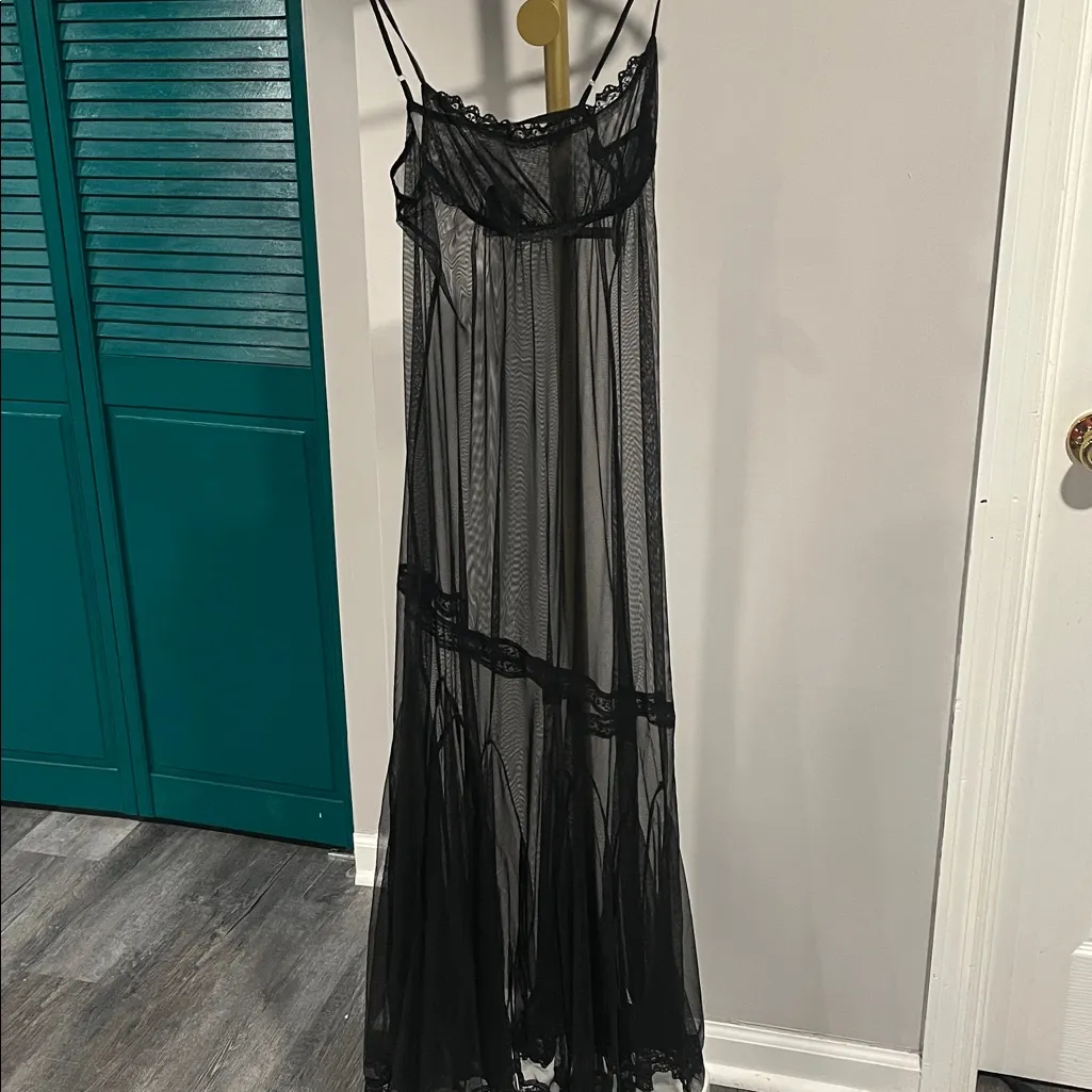 Free People NWT Madeline Mesh Maxi Slip - small - Image 5