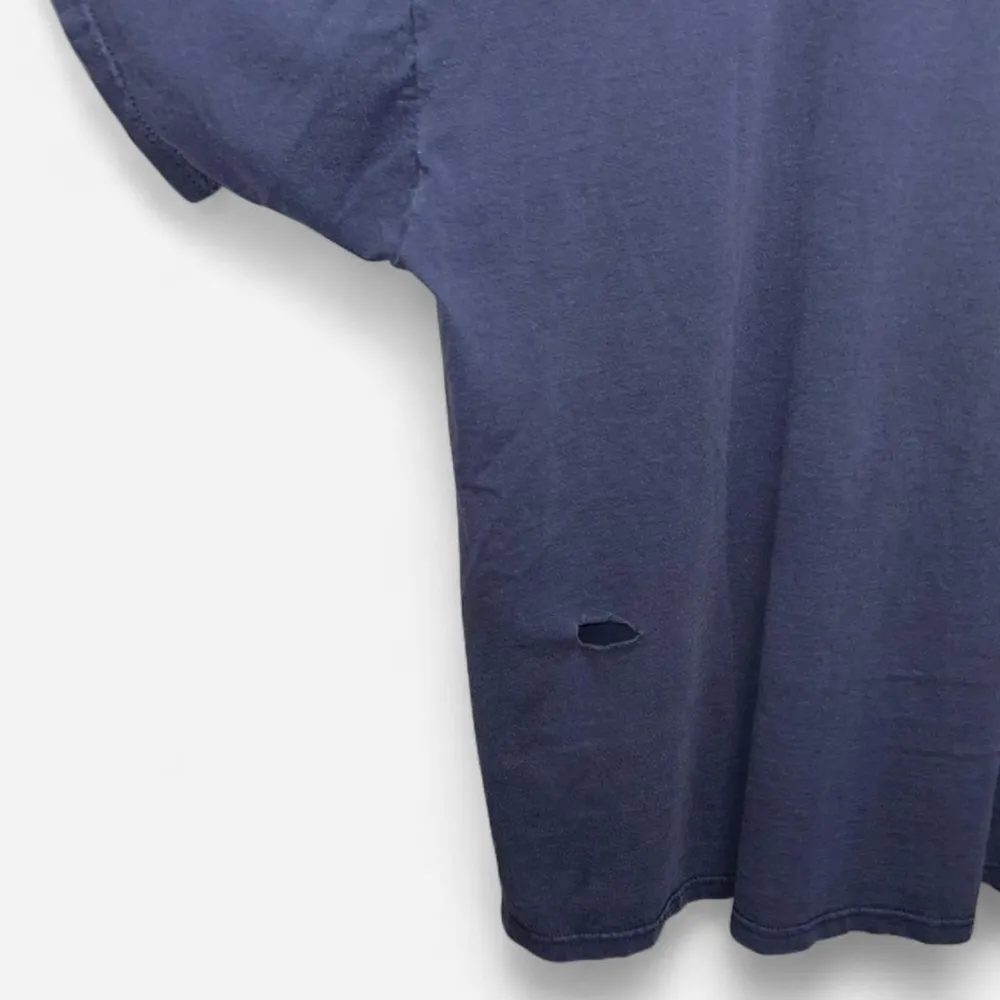 Vintage Mossy Oak Navy Blue T-Shirt Camo Logo Graphic Tee | Size 3XL Unisex - Image 3