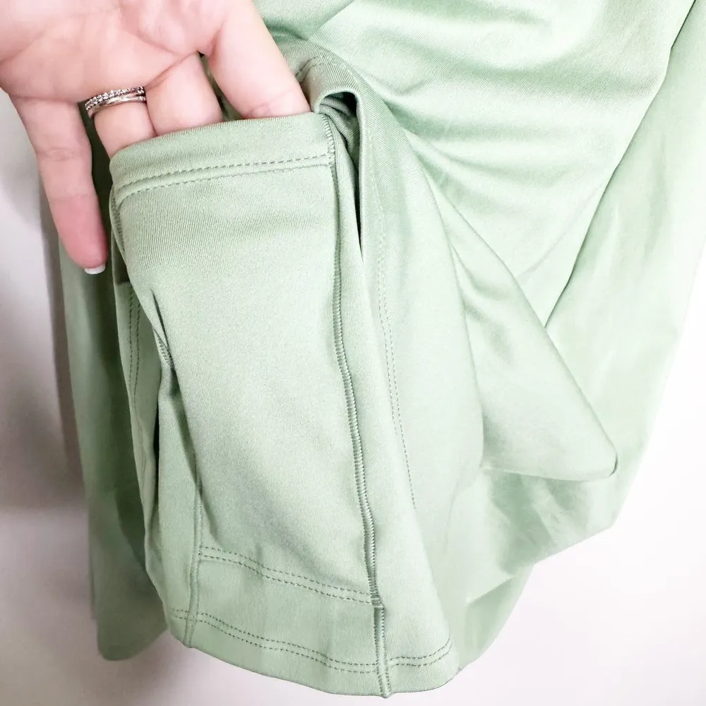 Madewell Womens Dress Flex 2.0 Fitness Sleeveless Mini High Neck Green XXS NWT - Image 5