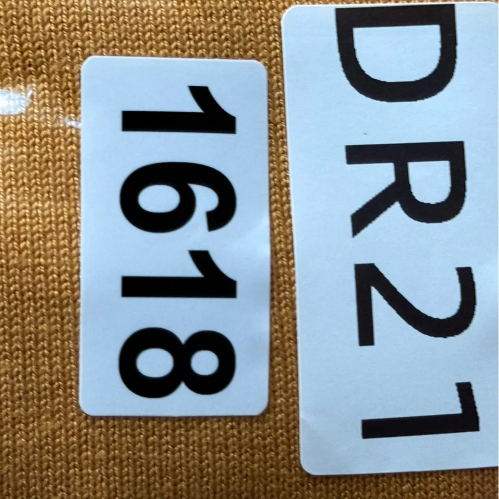 Carmen sweater Golden Knit Top with Button round neck Accents size S - Image 8