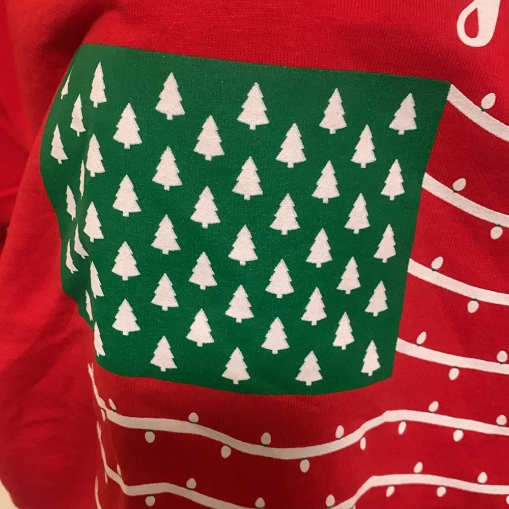 Bayside The Fine American Christmas woman shirt size MEDIUM made in America - Image 4