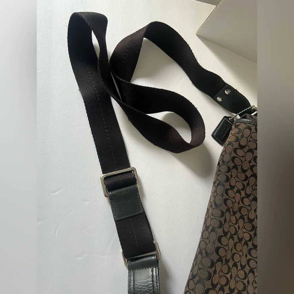 Coach  Dark Brown and Black Messenger Bag - Image 10