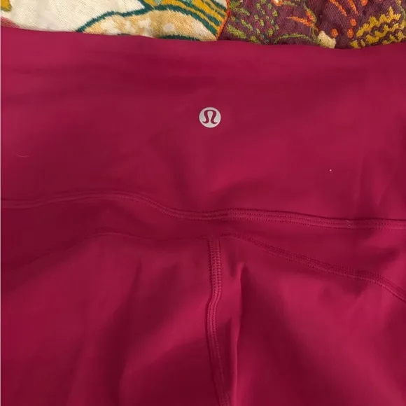 lululemon athletica fuschia groove super high rise flare pants nulu - Image 2