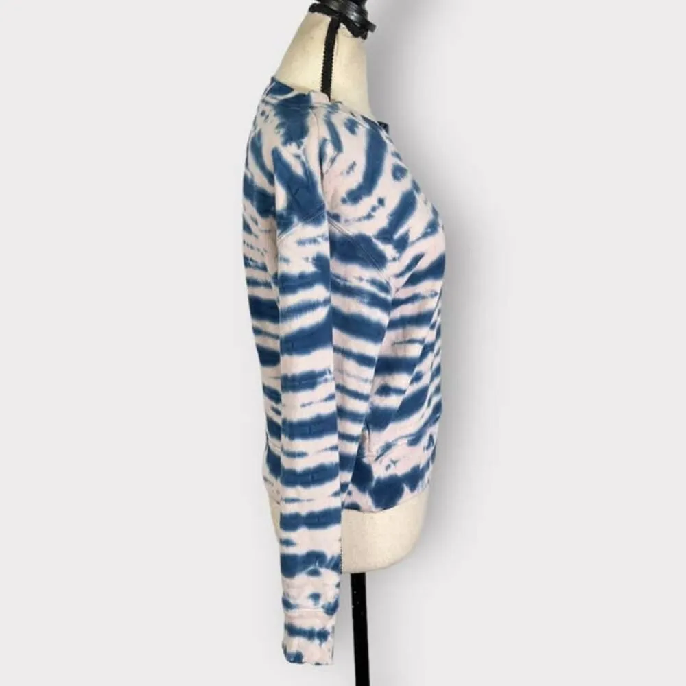 Rails Ramona Pullover Sweater Women's XXS Striped Tie Dye Indigo Long Sleeve - Image 6