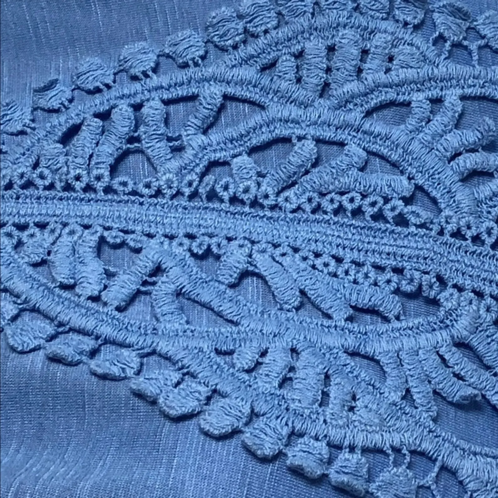 Cato Paisley Floral Medallion Blouse Size Large | Embroidered Front 3/4 Sleeve - Image 5