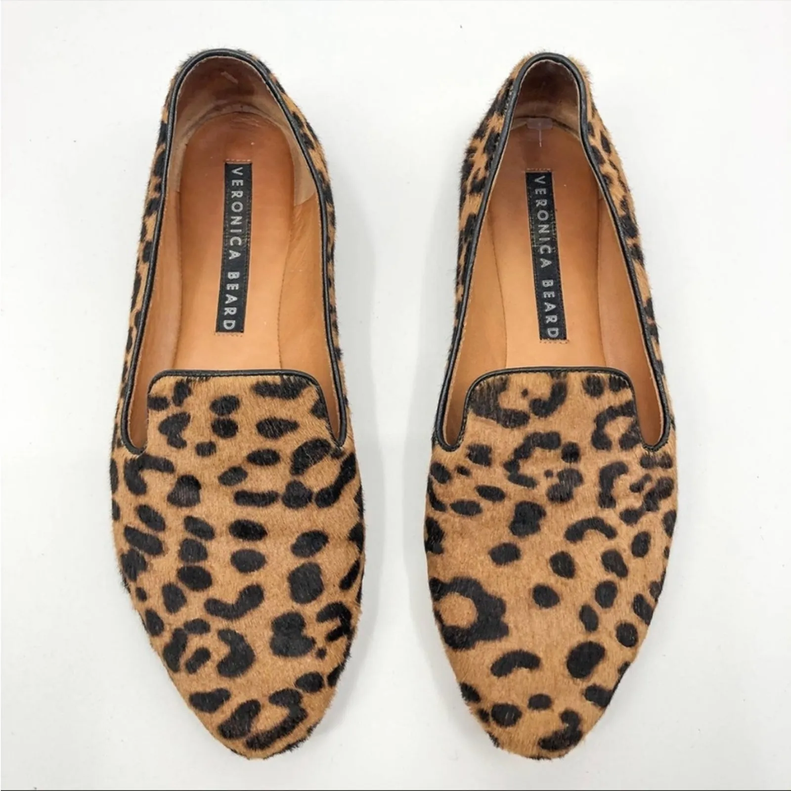 Veronica Beard Griffin Flat Loafers in Leopard Size 36.5 Leather Cowhide - Image 7