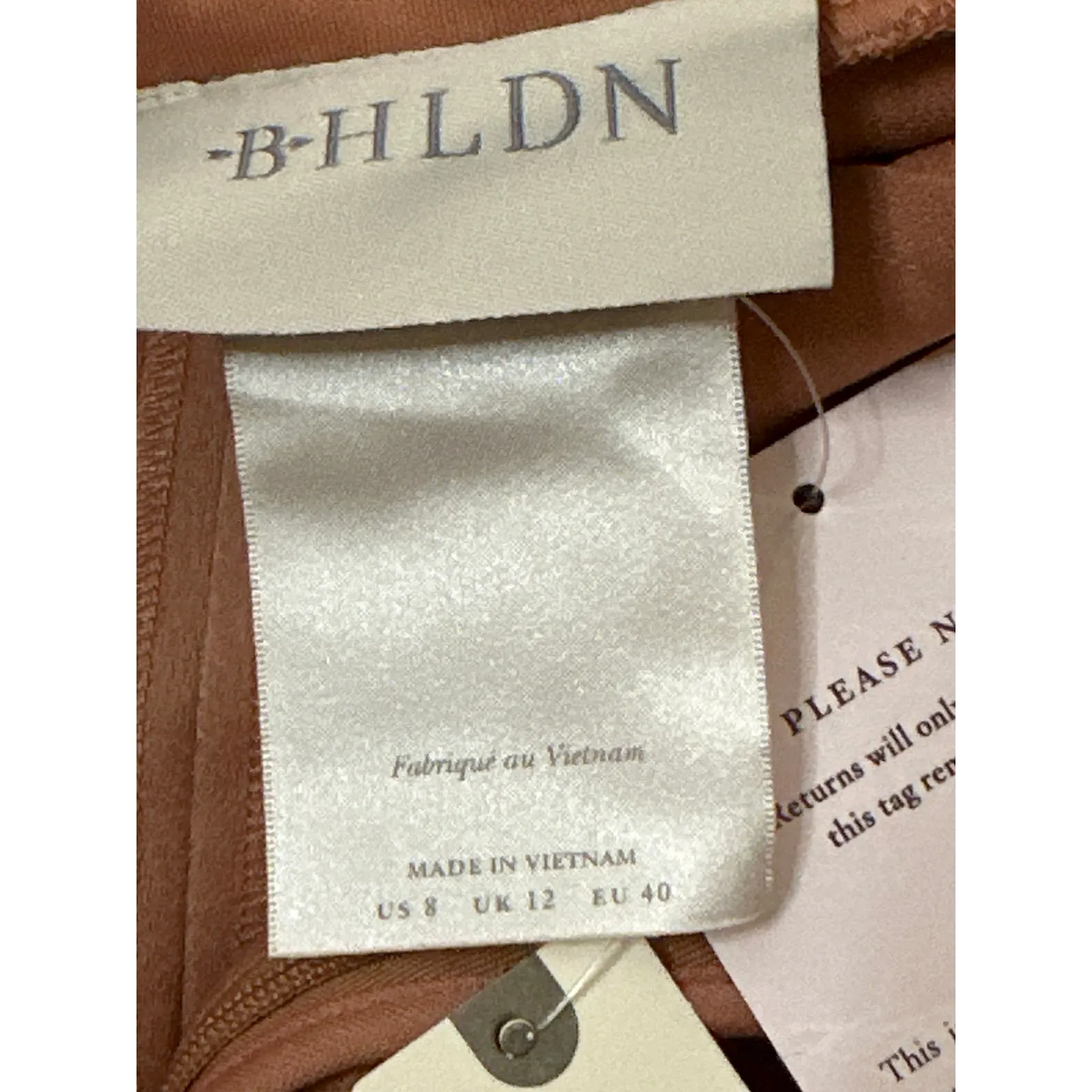 BHLDN Piper Sedona Satin V-Neck Gown | Size 8 | NWT - Image 6