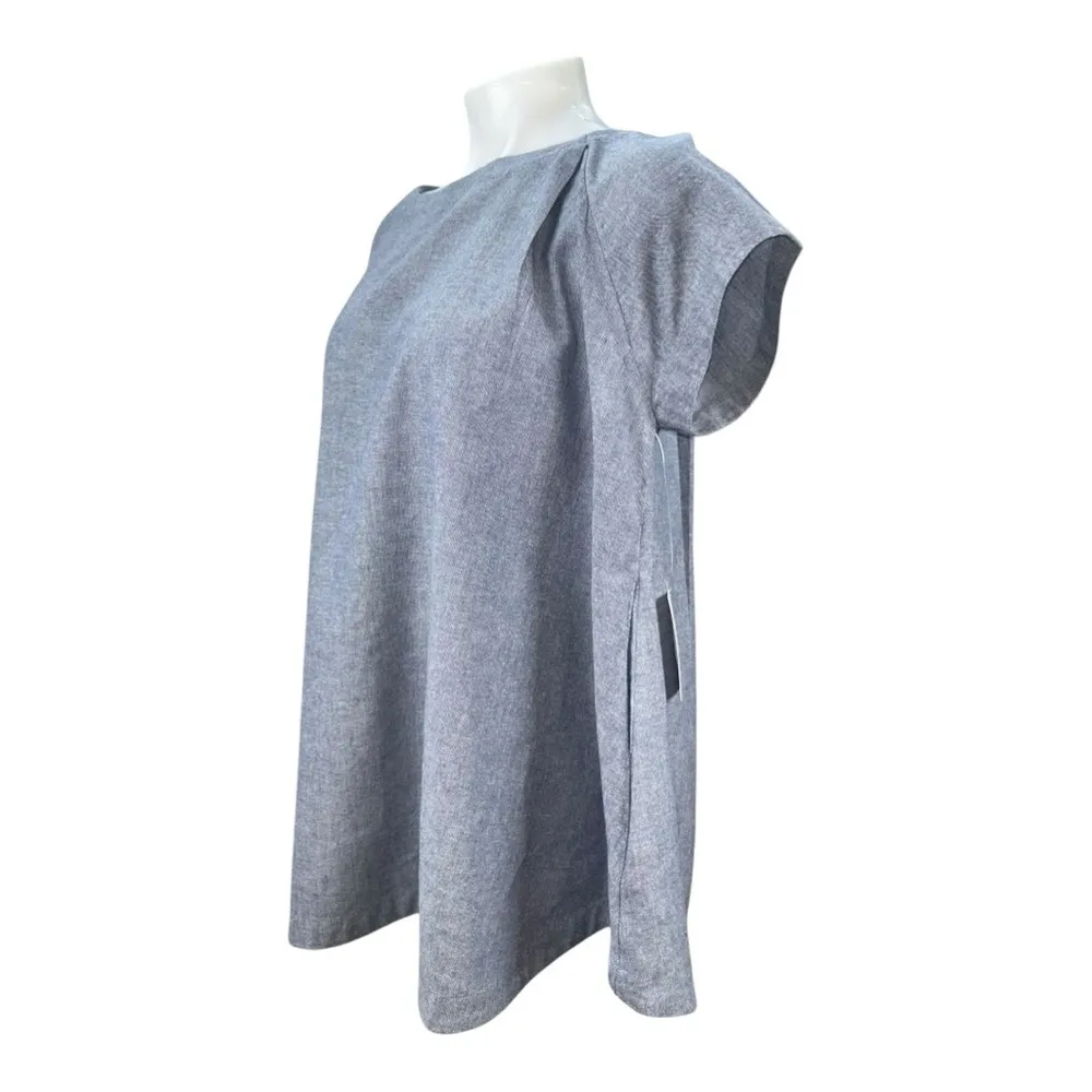 Free People Chambray TunicTop XS Gray Oversized Boho Coastal Pockets
Women’s New - Image 3