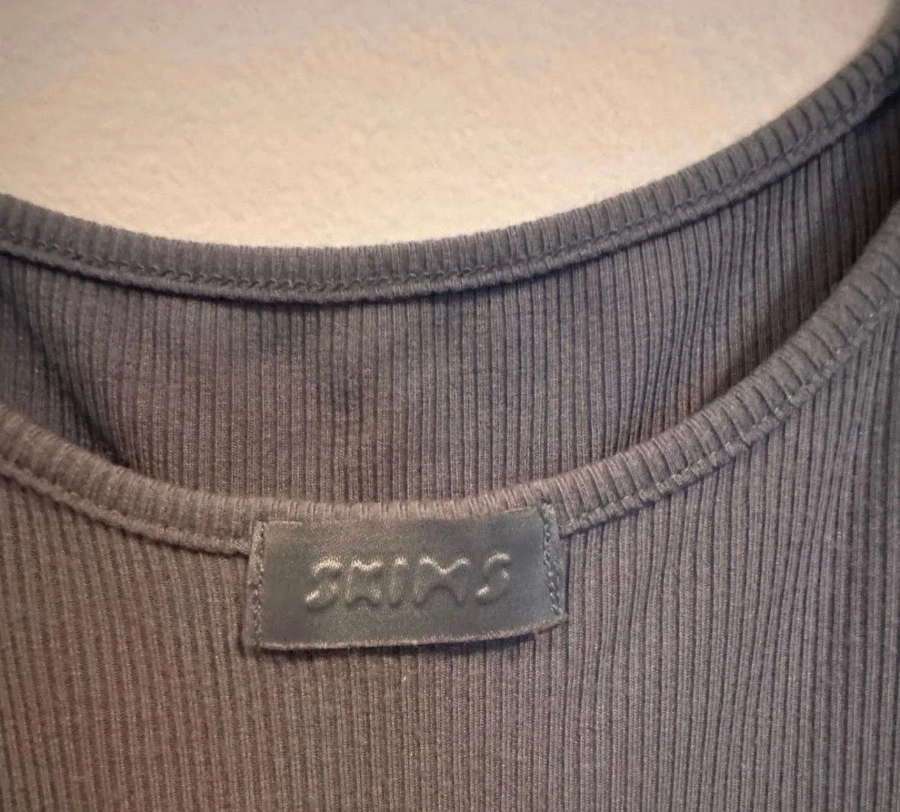 Blue Soft Lounge Ribbed Stretch Jersey Maxi Dress - Image 6