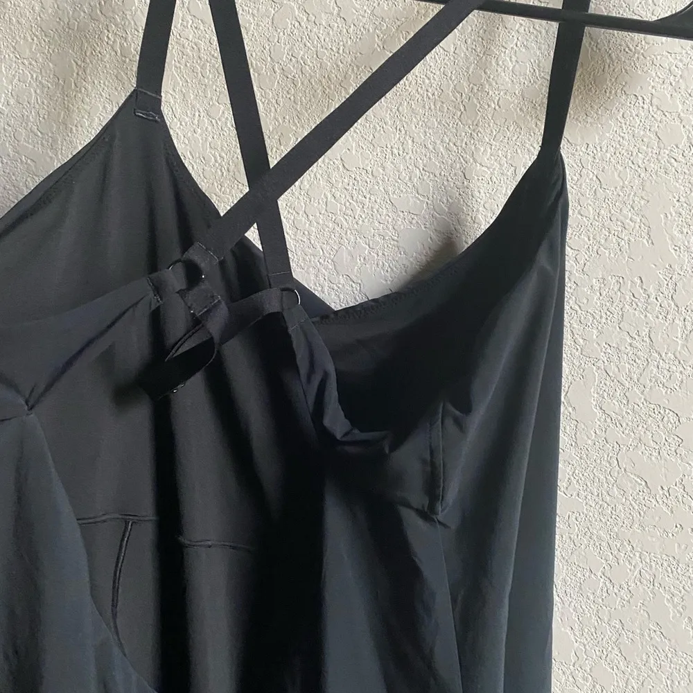 Aerie Offline Plus Tennis Pickleball Golf Black Athleisure Open Back Dress XXL - Image 9