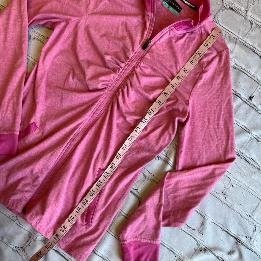 PGA Tour Live Under Par Pink Womens Full Zip Jacket XS Golf Tennis Prep Top - Image 4
