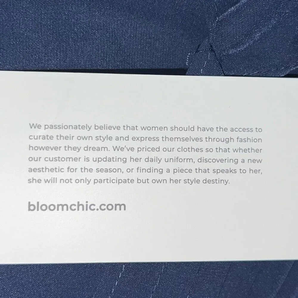 Bloomchic Navy chiffon Tunic With Front Pleating - Image 12