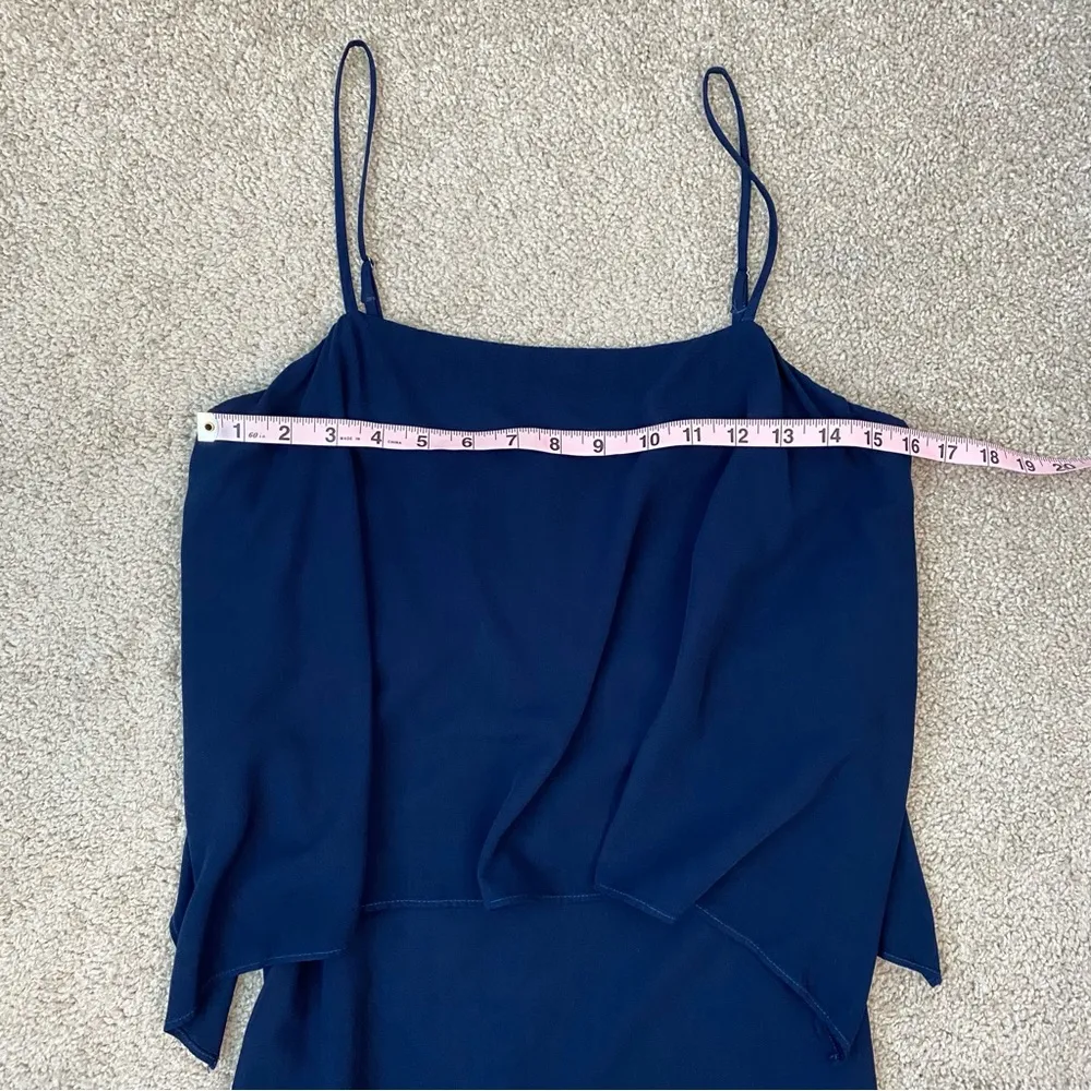 Splendid Voile Layered Mini Dress Navy Blue S - Image 8