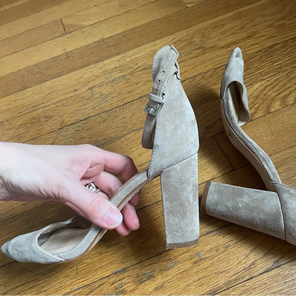 Vince Camuto Tan Heeled Sandals with Ankle Strap - Image 9